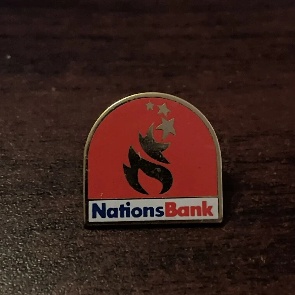 1996 Atlanta Olympics Nations Bank Official‎ Sponsor Lapel Hat Pin